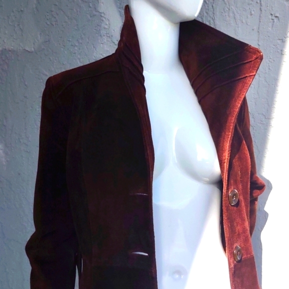 Argentinian Ladies Genuine Suede Leather Full Length Coat
